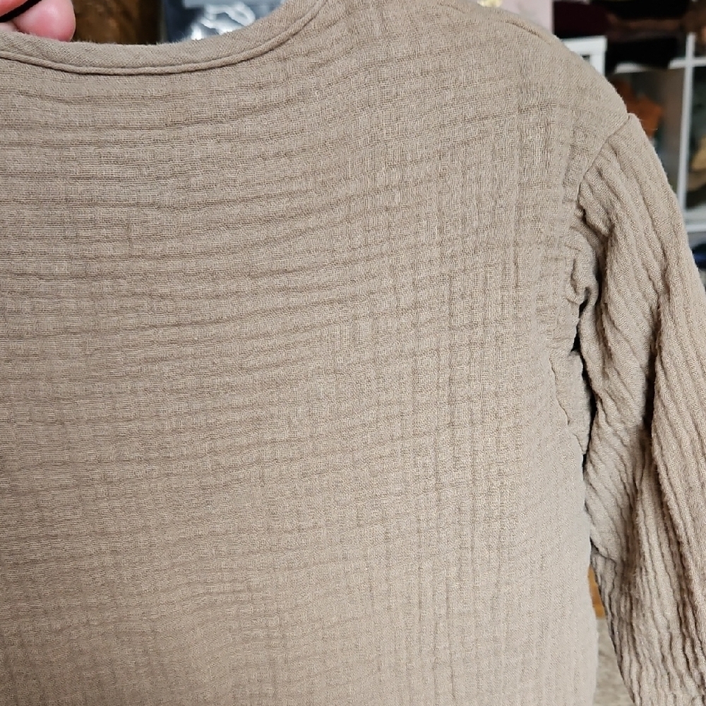 Zara Kids Tan Cotton Quilted Jacket - Picture 8 of 8